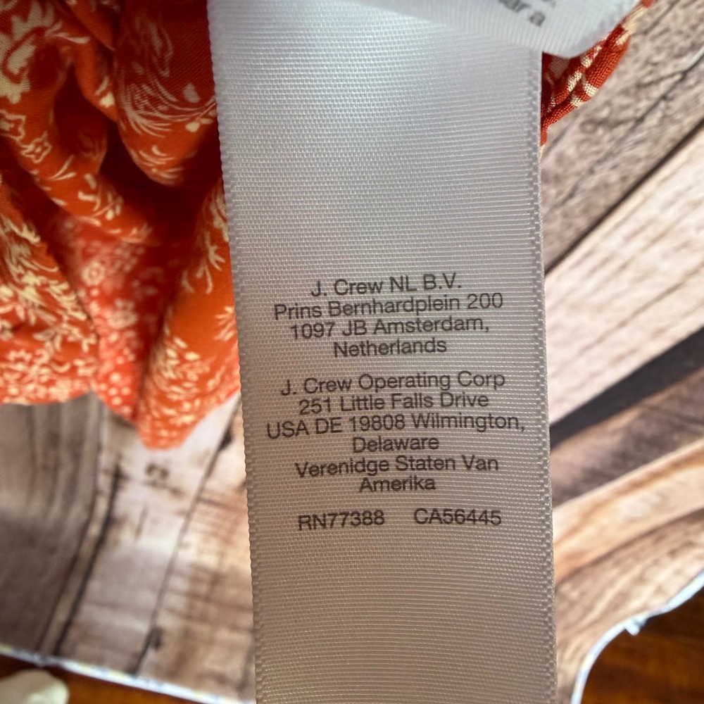 Madewell Orange Floral Midi Dress - Picture 8 of 9